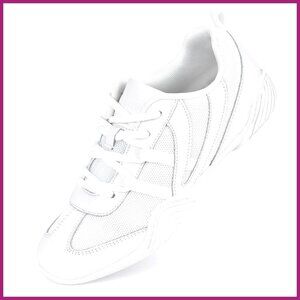 Leather Athletic Shoes for Cheerleading Walking Dance Sneakers